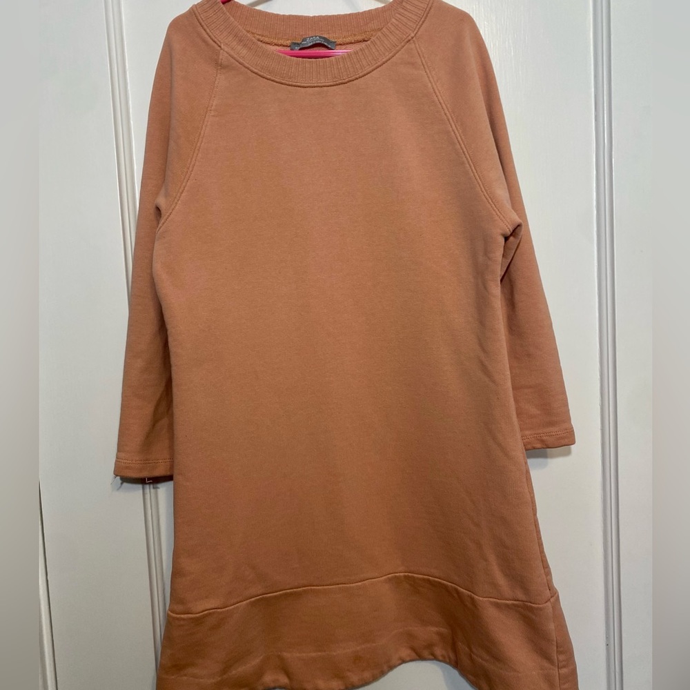 Zara Blush Pink Sweater Dress